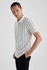 Defacto Slim Fit Polo Neck Striped T-Shirt