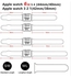 YOMNA حزام لسلسلة Apple Watch - سوار iWatch سيليكون رياضي بسوار 42/44 ملم White and Brown