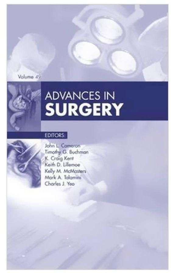 Advances In Surgery Hardcover