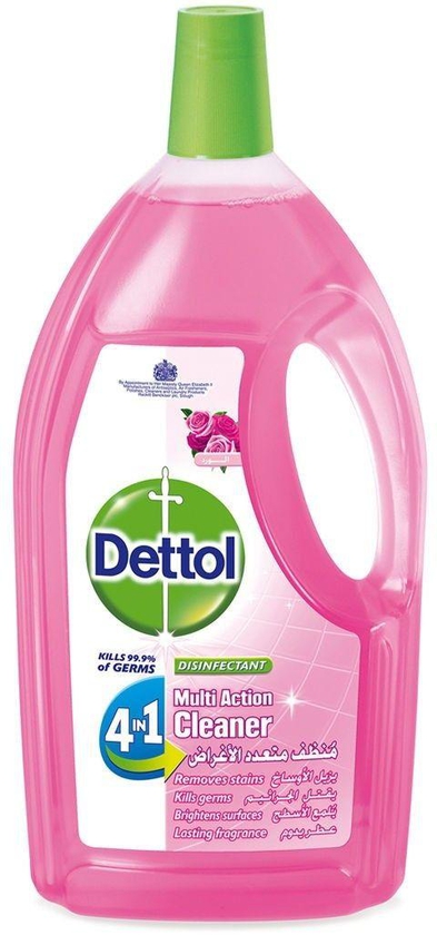 Dettol 4 In 1 Rose Disinfectant Multi-Action Cleaner 3 Ltr
