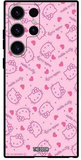 Protective Case Anti Scratch Shock Proof Bumper Cover For Samsung Galaxy S23 Ultra Hello Kitty Tags