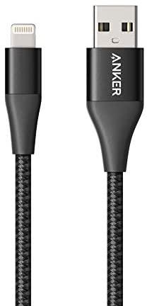 Anker Powerline + Lightning Connector Iphone 11/11 Pro/11 Pro Max/XS/XS Max/Xr/X / 8/8 Plus / 7/7 Plus / 6/6 Plus / 5 / 5S And More 3 Ft Black, Ak-A8452011, 0.9M/3Ft
