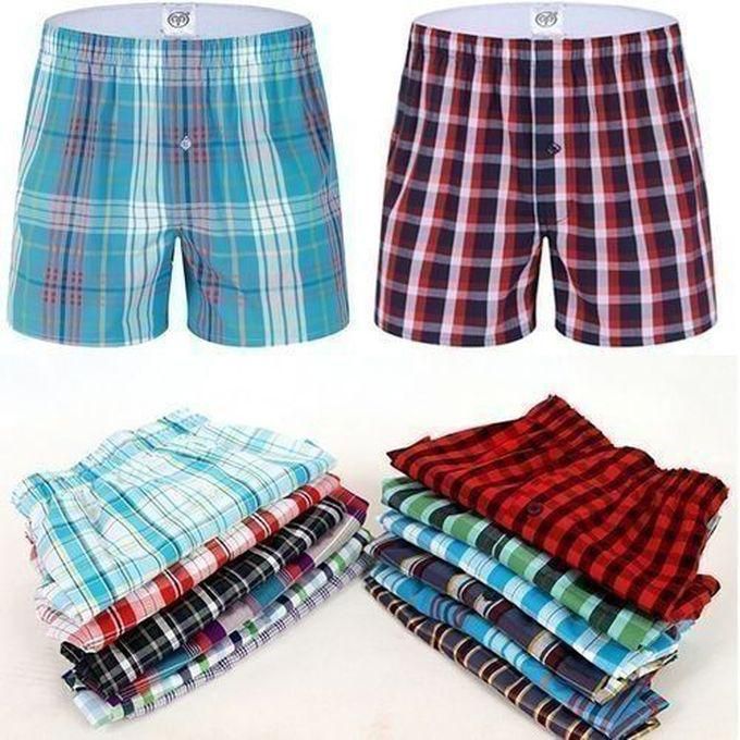 Fashion Cotton Boxer Shorts-6 Pieces (Assorted Colors)