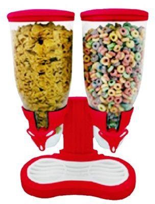 Double Cereal Dispensers, Red HHNE-7827