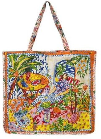 Fashion Canvas Tote Bag Printing Shoulder Bags For Women High Capacity Cross Body Bag Casual Shopper Bags Daily Handbag