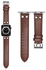 Double Buckle Replacement Band For Apple Watch Series 6/SE/5/4/3/2/1 Dark Brown