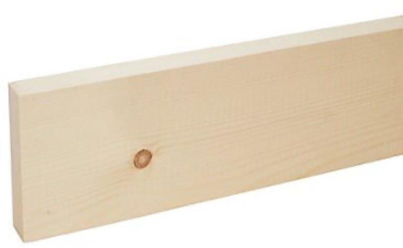 Metsa Wood Whitewood Spruce Planed Softwood Timber (2.7 x 11.9 x 240 cm)