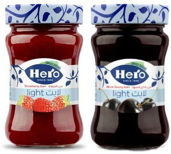 Hero Food Strawberry + Black Cherry Light Jam