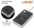 Universal Extension With 3 Power Socket + 6 Usb Output - Sc3604