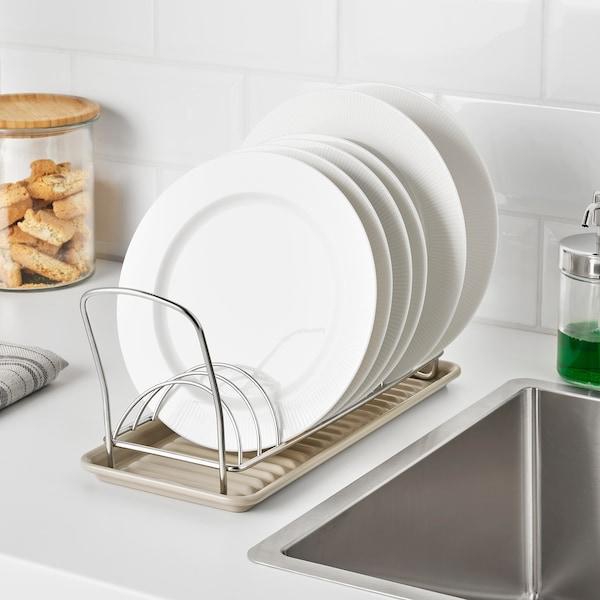 VÄLVÅRDAD Dish drying rack, stainless steel, 12x32 cm - IKEA