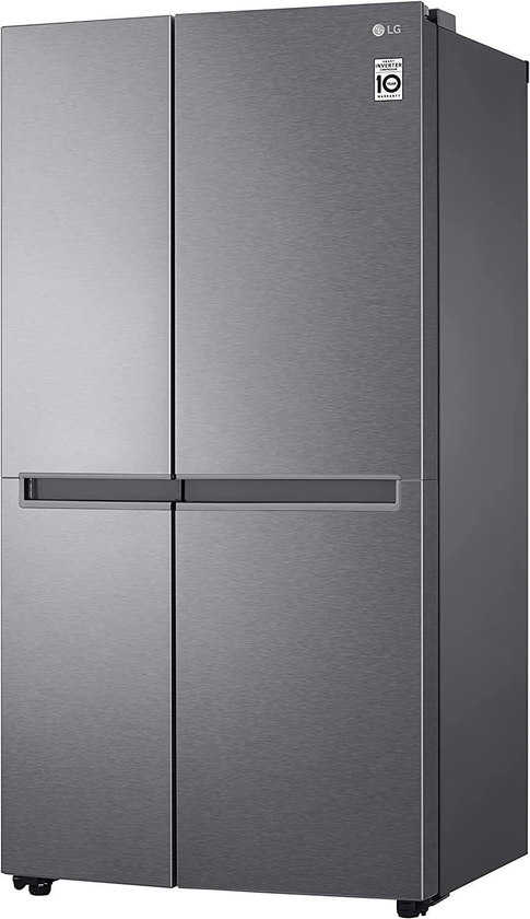 LG 643L Side By Side Refrigerator, Inverter Compressor, Multi AirFlow, Express Cool, Smart Diagnosis, Dark Graphite Steel, GR-B267JQYL