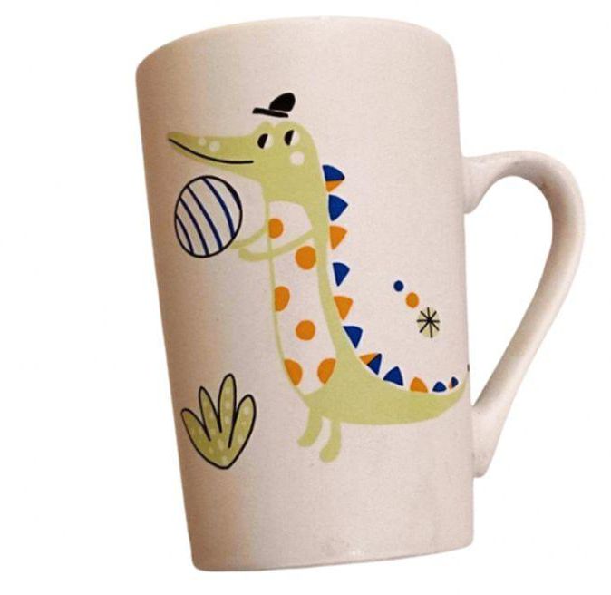 Happy Cup Mug For Tea And Coffee Valentine Gift Cute Mug-Crocodile-(Cute Pretty Animals)