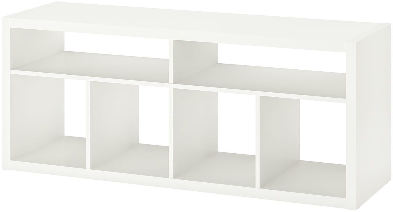KALLAX طاولة تلفزيون - أبيض ‎147x60 سم‏