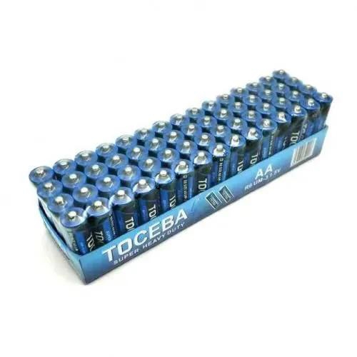 Toceba Super Heavy Duty AA 1.5V Batteries 60Pcs