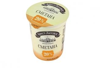 Brest Litovskaya Sour Cream 20% Fat - 400 g