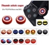 2Pcs Analog Thumb Grip Stick Cover, Dualsense Wireless Controllers Game Remote Joystick Cap, Non-Slip Silicone Handle Protection Cover for PS5/PS4/Xbox one/360/Nintendo Switch PRO (Black Spider-Man)