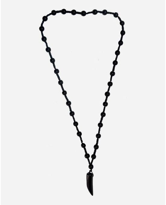 XP Jewelry Men Beads Necklace - Black