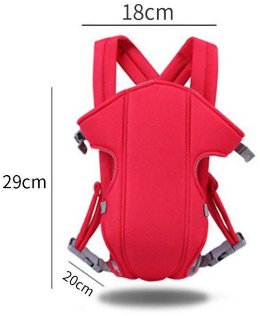 Fashion Newborn Infant Adjustable Baby Carrier- Red