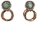 Alissastyle Emerald Circle Earring - S925 [0421]