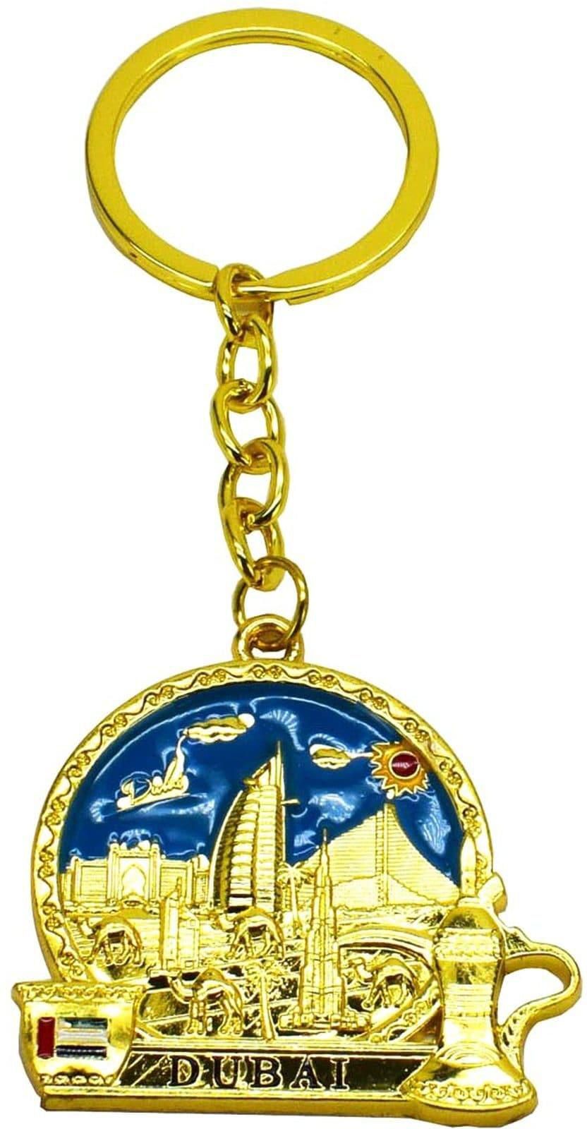 Dubai Souvenir 3 Metal Keychain Assorted