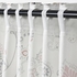 PUSSMUN Curtains, 1 pair - white/multicolour 145x300 cm