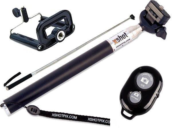 Self Extendable Handheld Monopod with Bluetooth Remote Shutter for Smartphones