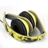Camouflage Pattern Lightweight Foldable Wired Stereo Headsets with Mic Green