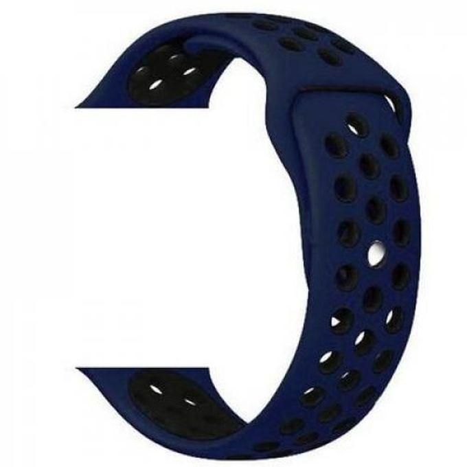 Replacement Silicone Sport Strap 20mm For Oraimo OSW16- Smart Watch -Blue Black