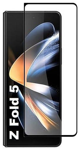 Screen Protector for Samsung Galaxy Z Fold 5 Front Tempered Glass Full Coverage Screen Guard 9H Hardness Anti Fingerprint Scratch Resistance for Samsung Galaxy Z Fold 5