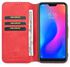 DG.MING Retro Oil Side Horizontal Flip Case For Xiaomi Redmi 6 Pro / MI A2 Lite, With Holder & Card Slots & Wallet (Red)
