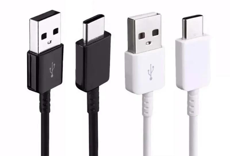 Galaxy S8, S9, Note 8, A3, A5, A7 Type C USB-C Cable -Black