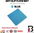 1 pc Anti Slip Splicing Floor Mat Joint Mats Bath Rug Shower (Blue)