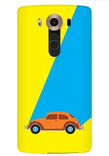 Stylizedd LG V10 Premium Slim Snap case cover Matte Finish - Retro Bug Yellow