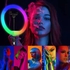 RGB 14 Inches Selfie Ring Light With Stand 35.5CM-15 Colours