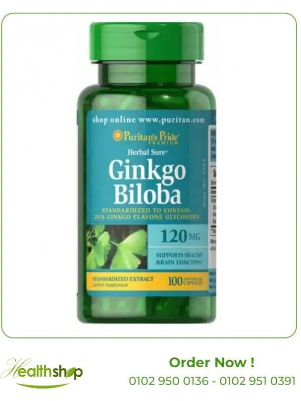 Ginkgo Biloba Standardized Extract 120 mg / 100 CAP