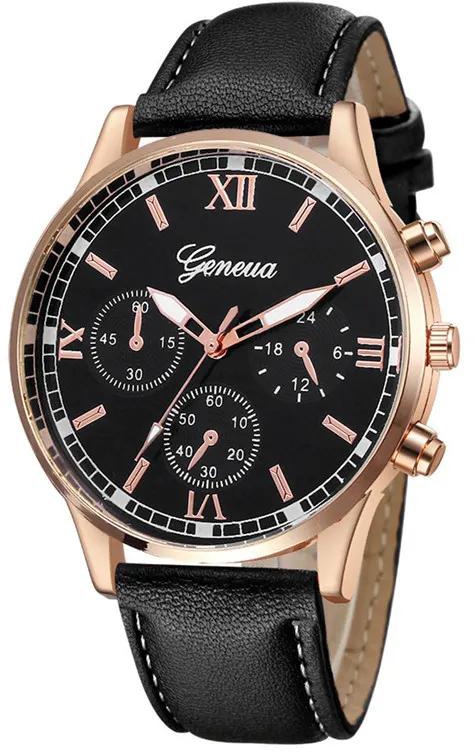 men Fashion belt watch Geneva business Quartz watches wrist watch