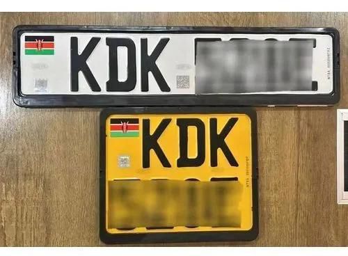 Generic New Generation Number Plates Holders  ABS Plastic SET