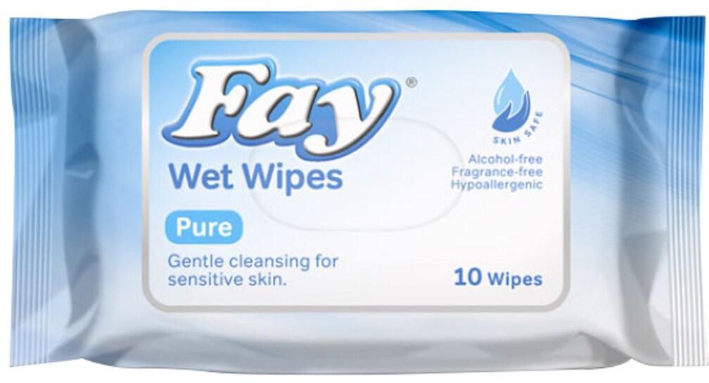 Fay Pure Wet Wipes 10S