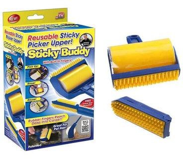 Bbstore Reusable Sticky Buddy Lint Remover 2X1 Yellow