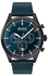 BOSS Men's Stainless Steel Quartz Watch with Leather Strap, Blue, 22 (Model: 1513711), blue, Quartz Watch