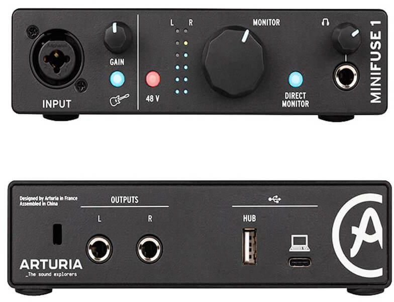Buy Arturia Mini Fuse 1 Portable Solo Audio Interface- Black Color -  Online Best Price | Melody House Dubai