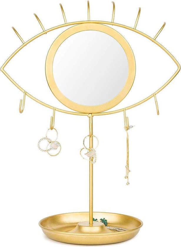 Nordic Creative Detachable Eye Makeup Mirror Simple Iron Art Hanging Mirror Wall Mounted Bathroom Mirror Home Decor