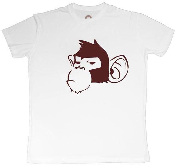 A monkey ain’t bad unless you get it mad- WHITE/ BROWN