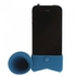[PA1283BL]Blue Cute Portable Silicone Horn Stand Amplifier Speaker for iPhone 4 4S 4G