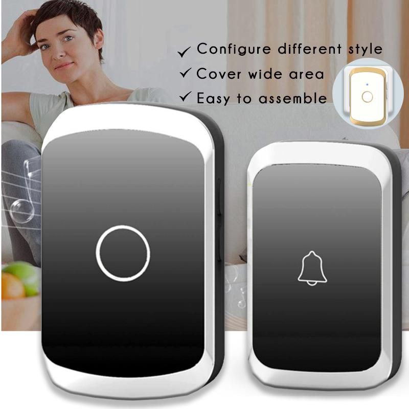 Gdeal Smart Home Wireless Doorbell Waterproof Door Bell 36 Ringtones Music Loceng