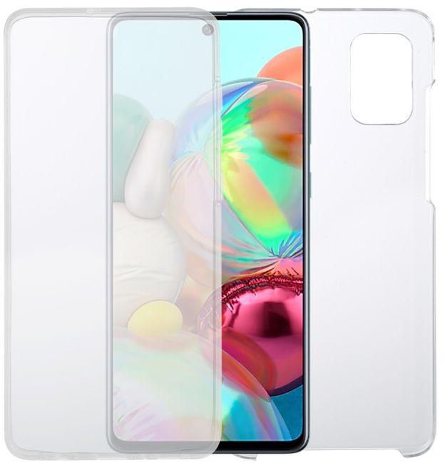 For Samsung Galaxy A71 PC+TPU Ultra-Thin Double-Sided All-Inclusive Transparent Case