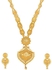 شاينينج ديفا فاشون طقم عقد بتصميم طويل للنساء، طقم مجوهرات تقليدي مطلي بالذهب بغرام واحد للنساء (ذهبي) (11508s)