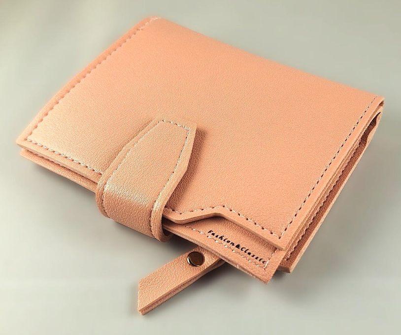 Elegant Wallet - Pink Color Leather