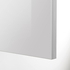 METOD خزانة عالية لفرن/ميكرويف بابين/أرفف - أبيض/Ringhult رمادي فاتح ‎60x60x220 سم‏