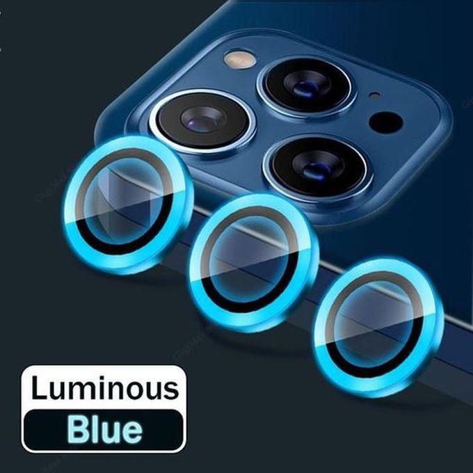 Reflective Light Camera Lens Protector For IPhone 14 Pro Max & 14 Pro Tempered Glass -Blue